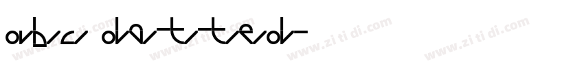 abc dotted字体转换